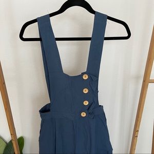 By Talia blue linen style jumpsuit